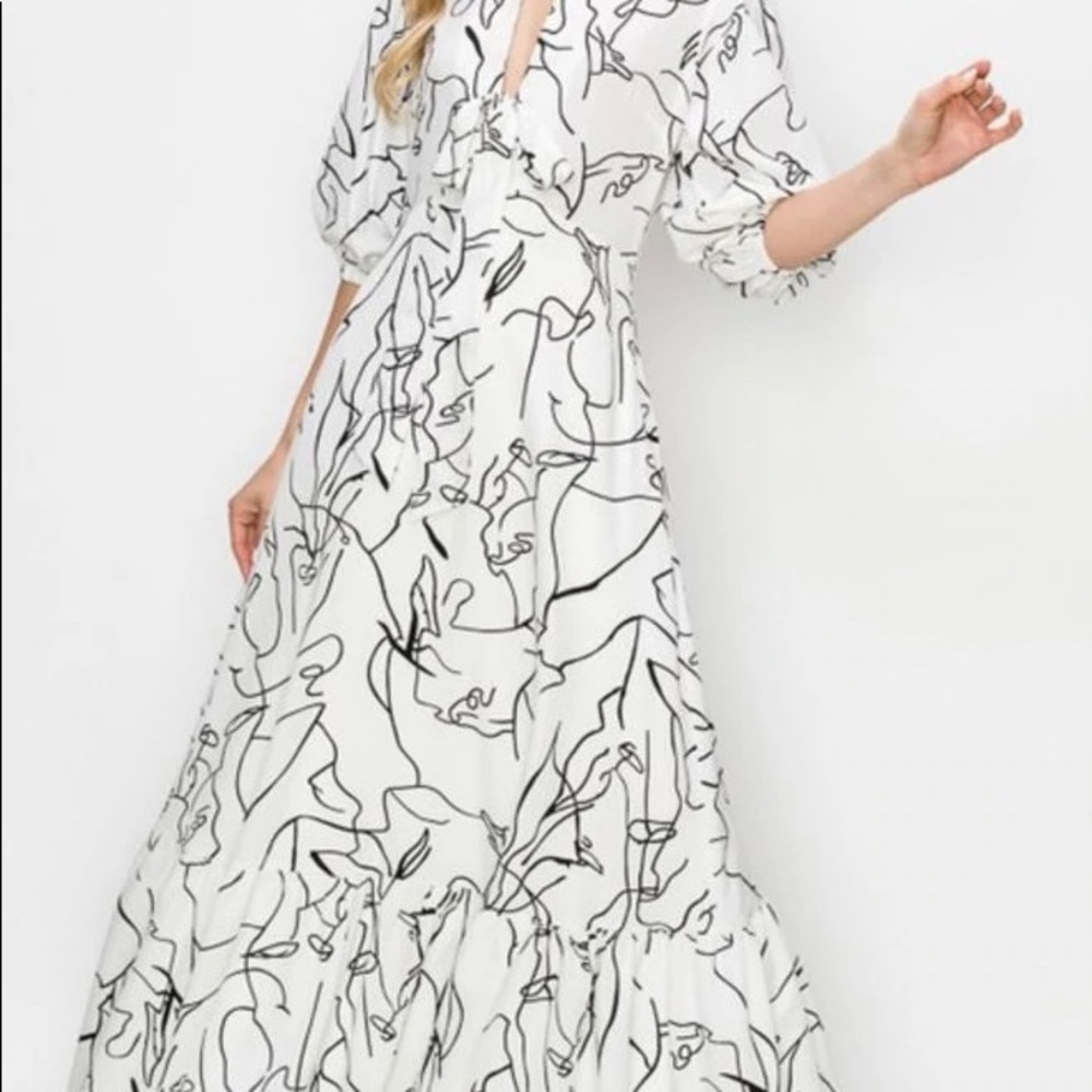 Balloon Maxi Dress, Small